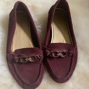 Burgundy Fortunata Coach Loafers Size 5b